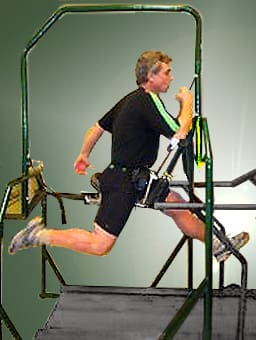 GlideTrak image for overspeed training, stride lengthening and sports exercise